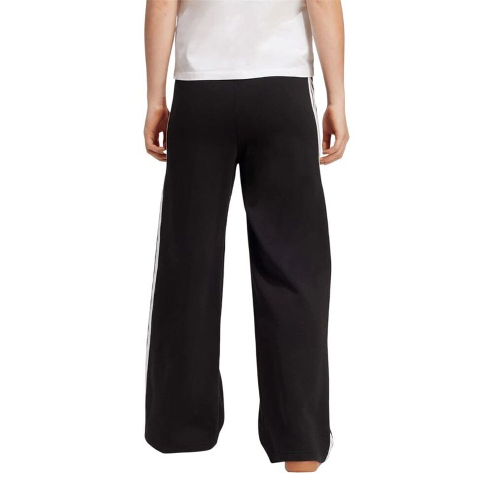 Adidas Womens/Ladies Essential French Terry 3 Stripes Sweatpants / Black/White - Picture 2 of 3
